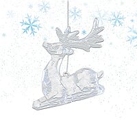 Luhr-Jensen 30' Jet Driver - Clear UV Moon Jelly Sitting Deer