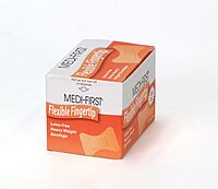 Medique Products 61578 Woven Extra Heavy Weight Latex Free Fingertip Bandages, 40 Per Box, Natural, 2" x 1-3/4"