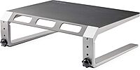 StarTech.com Monitor Riser Stand - for up to 32" (22lb/10kg) Monitor - Height Adjustable - Computer Monitor Riser - Steel and Aluminum (MONSTND)