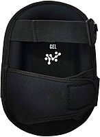 Ergodyne ProFlex 345 Professional Knee Pads, Protective Long Cap, Injected Gel Padded Technology, Adjustable Straps, Black