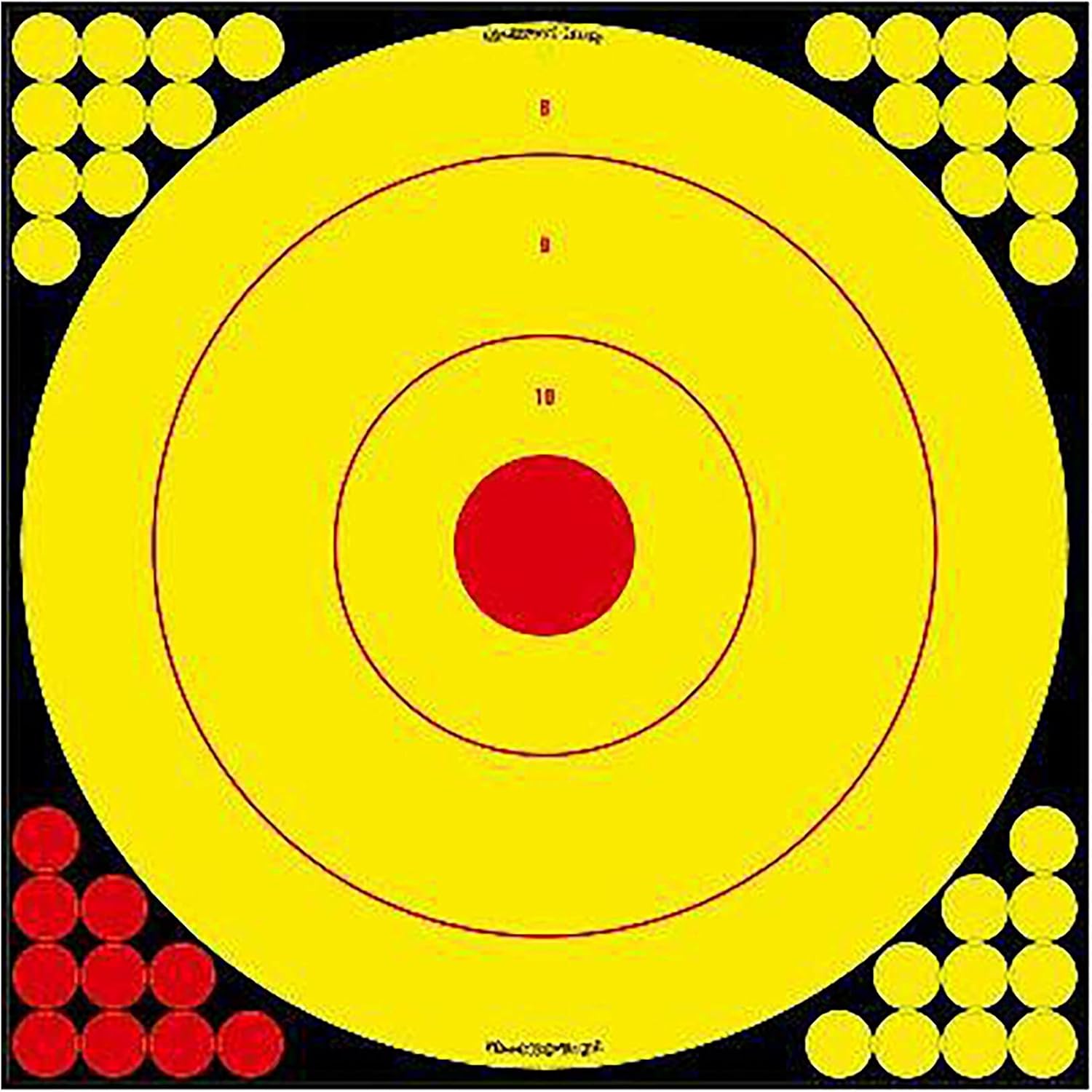 BIRCHWOOD CASEY Shoot-N-C Long Range Bullseye Always Flat Adhesive Back Shooting Training Reactive 17.75" Targets