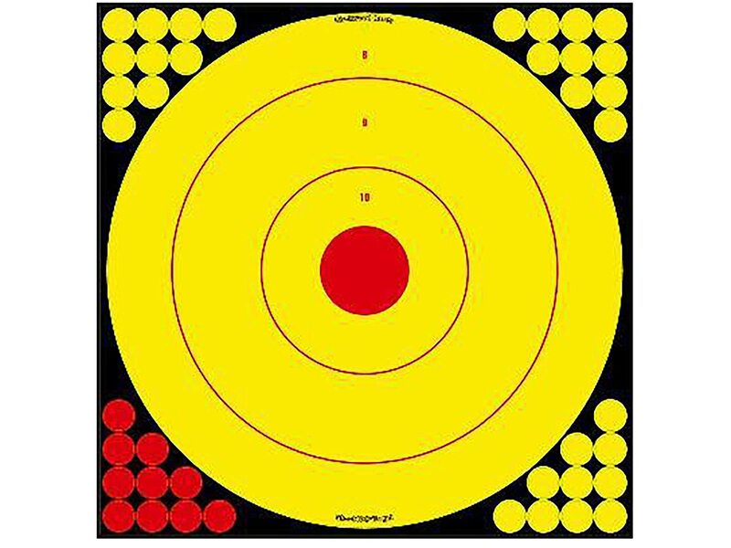 BIRCHWOOD CASEY Shoot-N-C Long Range Bullseye Always Flat Adhesive Back Shooting Training Reactive 17.75" Targets