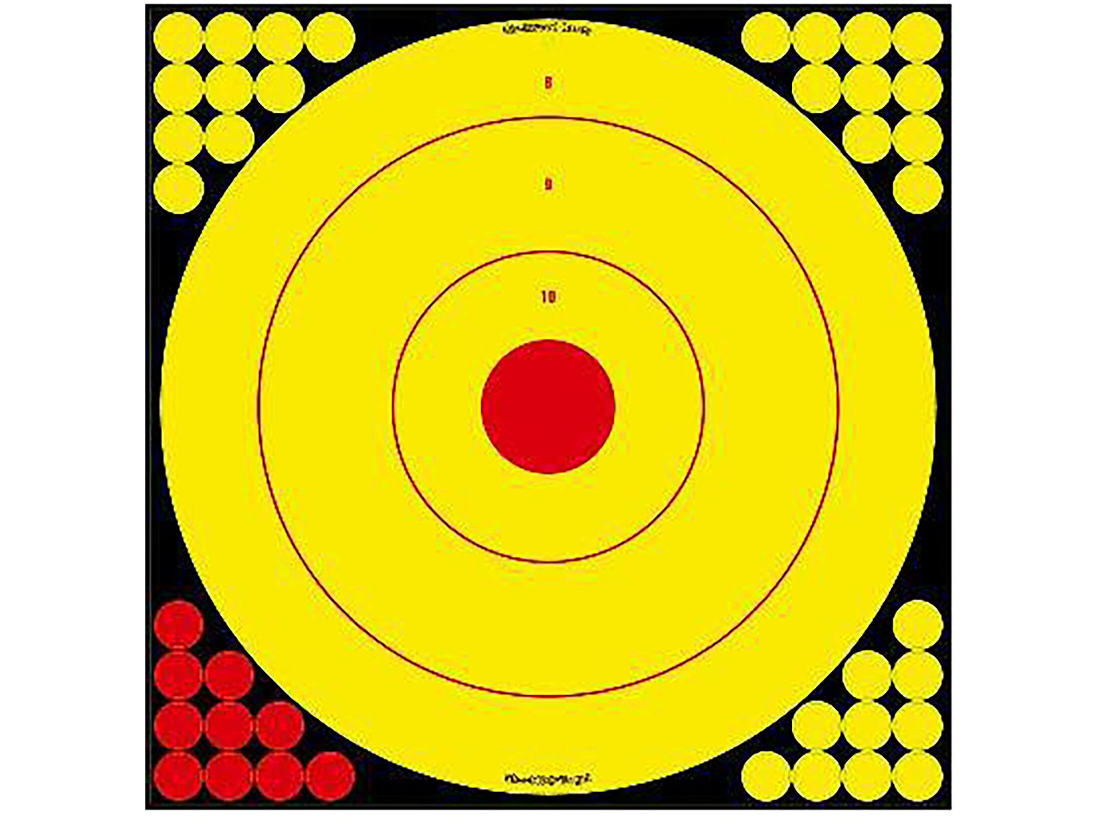BIRCHWOOD CASEY Shoot-N-C Long Range Bullseye Always Flat Adhesive Back Shooting Training Reactive 17.75" Targets