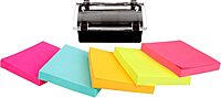 Post-it Sheet Super Sticky Note and Dispenser Value Pack, 3 in x 3 in, 12 Pads, Assorted Colors (DS330-SSVA) 2.3" x 6.3"