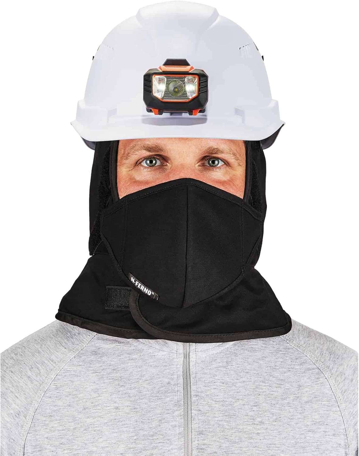 Ergodyne - 16871 Winter Hard Hat Liner with Cotton Mouthpiece, N-Ferno 6871, black, kit