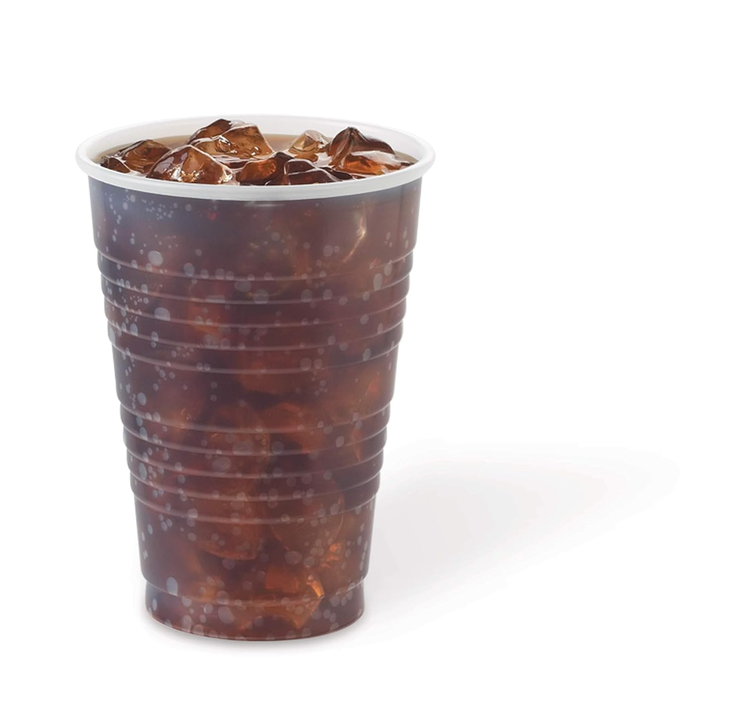 DART Y16T 16 oz Tall Trans Ribbed PS Cup (Case of 1000), translucent, "4.8""