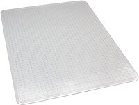 ES Robbins 128381 EverLife AnchorBar Chairmat, Rectangle 46 x 60, Beveled Crystal Edge, 1 Each