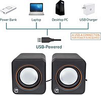 Manhattan USB Powered Stereo Speaker System - Small Size - 161435