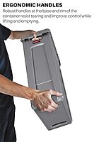 RUBBERMAID COMMERCIAL Slim Jim Vented Rectangular Trash Can, 23 Gallon