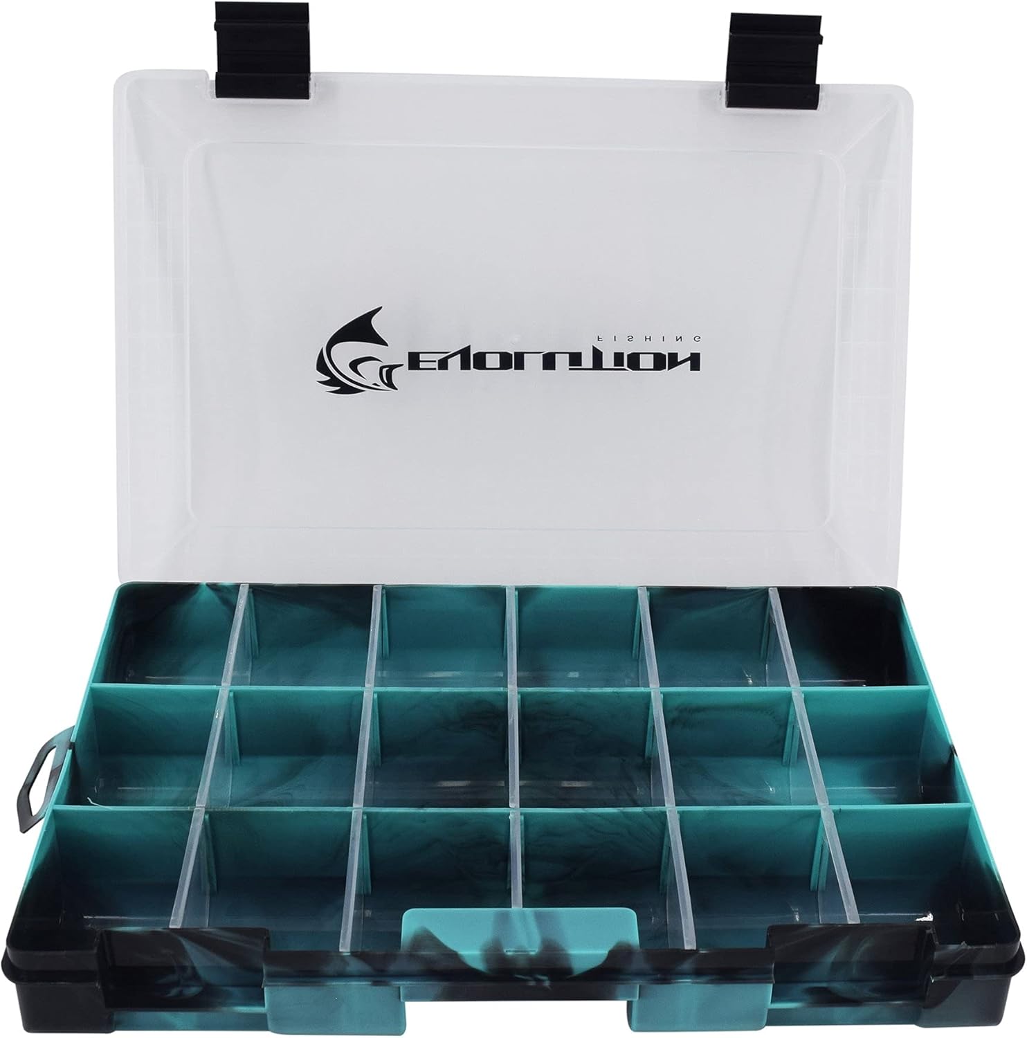 Evolution Outdoor 3600 Drift Series Fishing Tackle Tray – Colored Tackle Box Organizer with Removable - 2 Latch Closure