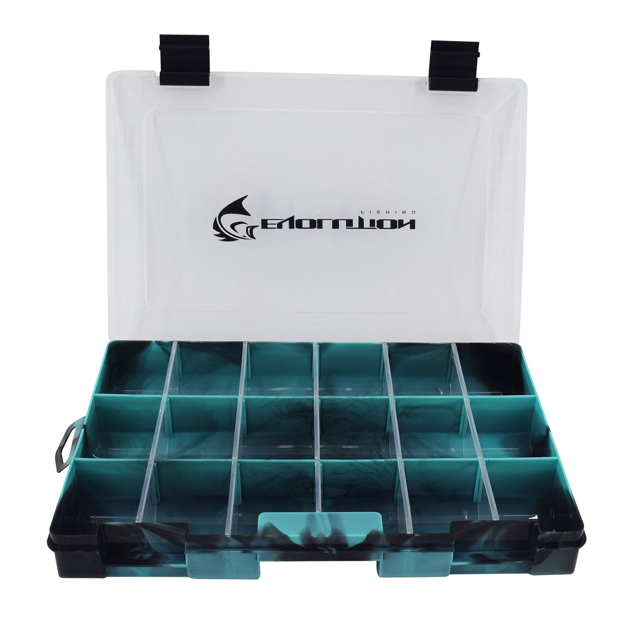 Evolution Outdoor 3600 Drift Series Fishing Tackle Tray – Colored Tackle Box Organizer with Removable - 2 Latch Closure