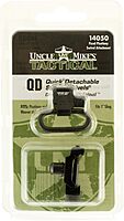 Uncle Mike's 14050 Fixed Quick Detach Sling Swivels Picatinny Attachments 1" Fits Weaver Style and Picatinny Rails Black