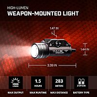 Streamlight 69260 TLR-1 HL 1000-Lumen 20000 Candela Rail-Mounted Tactical Weapon Light with Specific Compatibility Rail
