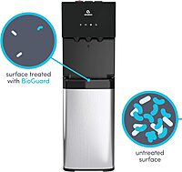Avalon Bottom Loading Water Cooler Water Dispenser with BioGuard- 3 Temperature Settings - Hot, Cold & Room Water, Durable Stainless Steel Construction, Anti-Microbial Coating- UL Listed Bottled