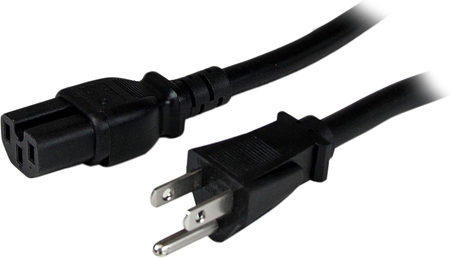 StarTech.com Heavy Duty NEMA 5-15P to C15 Power Cord, 14AWG, 15A 125V