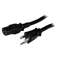 StarTech.com Heavy Duty NEMA 5-15P to C15 Power Cord, 14AWG, 15A 125V