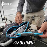 Gerber Gear Controller - Saltwater Fishing Fillet Knife for Fishing Gear - Cyan, 6 Inches