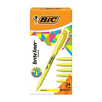 BIC Brite Liner Highlighters, Chisel Tip
