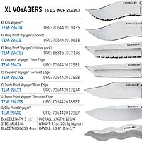 Cold Steel XL Voyager Kris Blade Folding Knife with Tri-Ad Lock