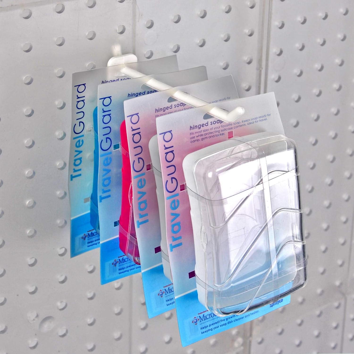 Azar Displays Lexan Locking Pegboard Hooks - Pack of 50