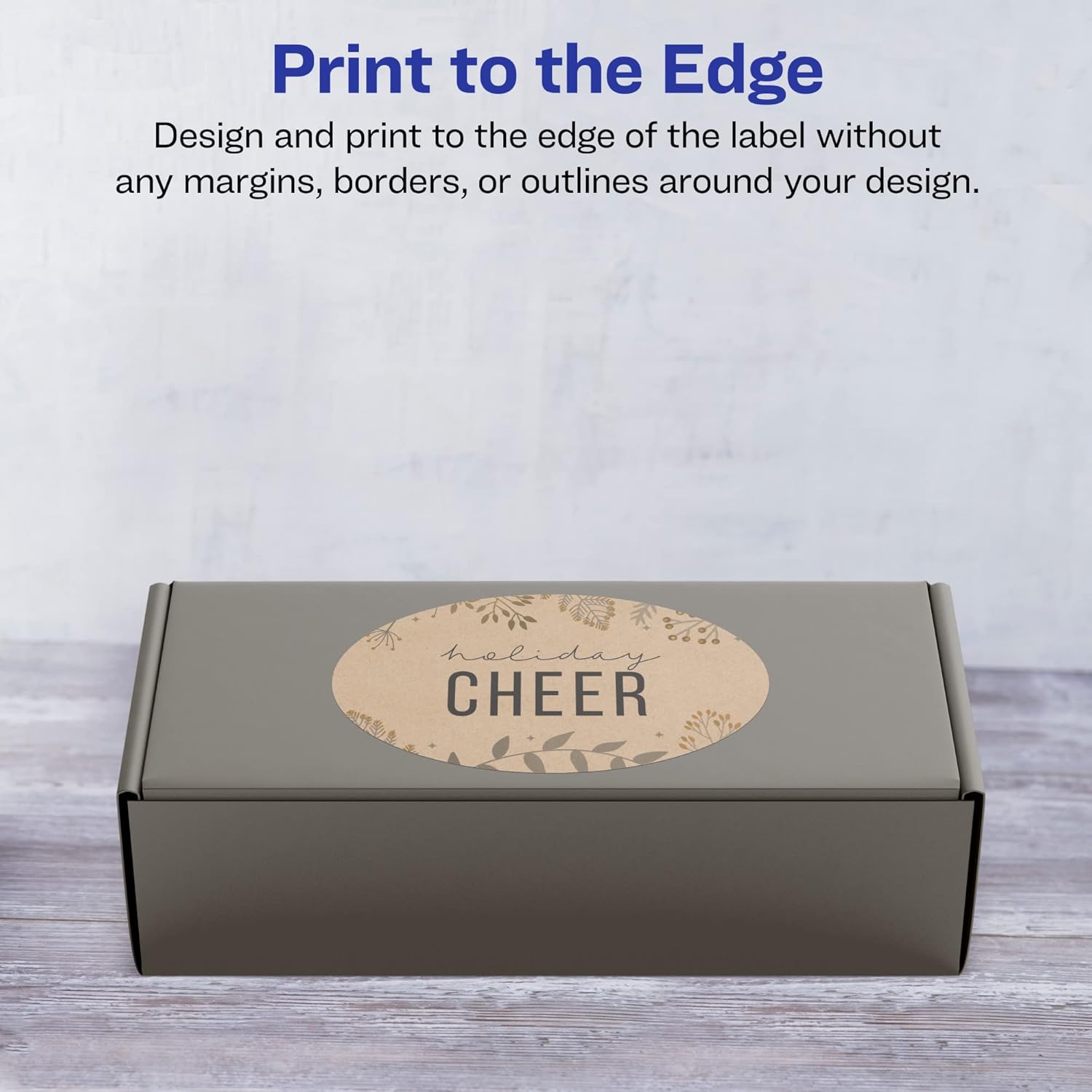 Avery Kraft Brown Oval Labels, Sure Feed Technology, 4 in x 6 in, 30 Kraft Brown Labels, Print-to-The-Edge