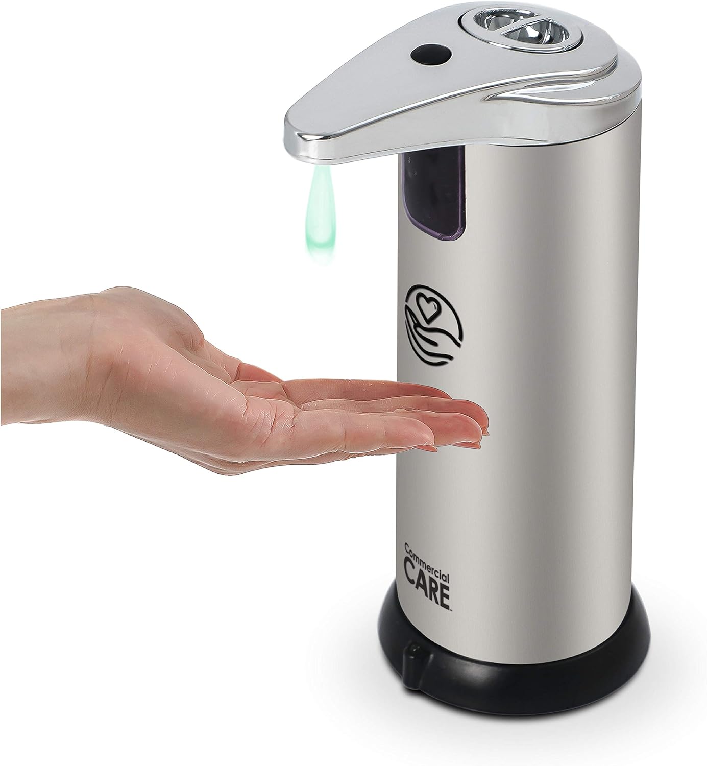 Touchless Soap, Hand Sanitizer Dispenser – Battery Operated Automatic Soap Dispenser with Dripless Design - / 7.5 oz)