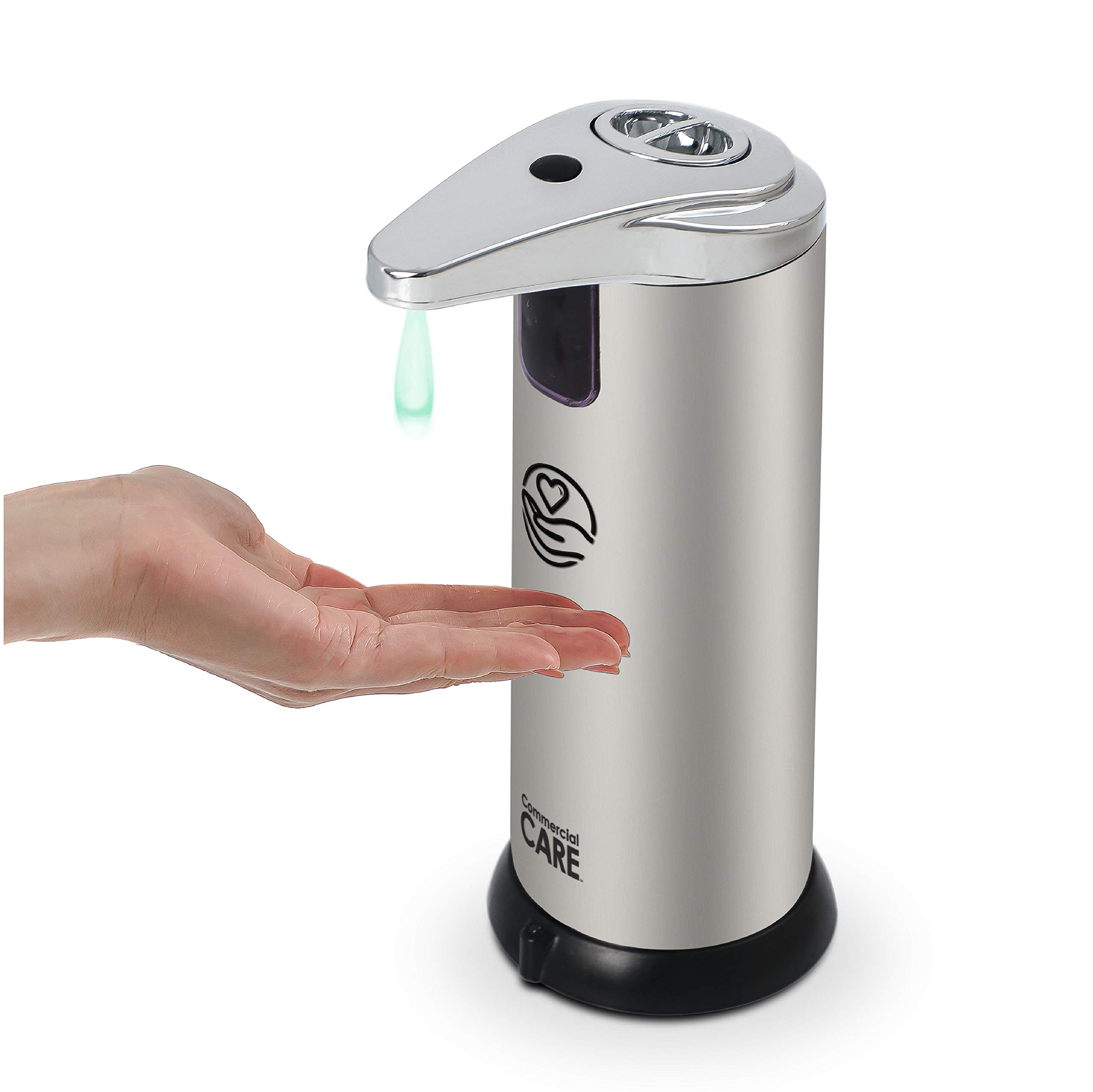 Touchless Soap, Hand Sanitizer Dispenser – Battery Operated Automatic Soap Dispenser with Dripless Design - / 7.5 oz)
