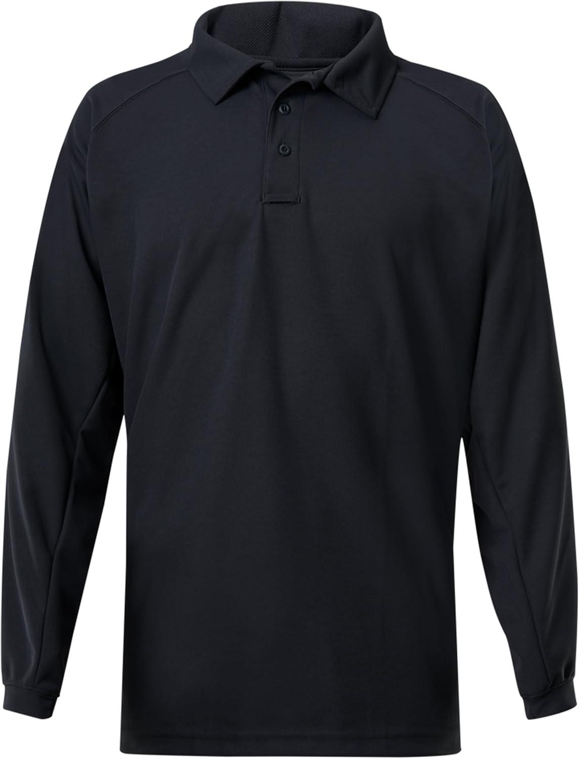 VERTX Mens Coldblack Long-Sleeve Tactical Polo Shirt