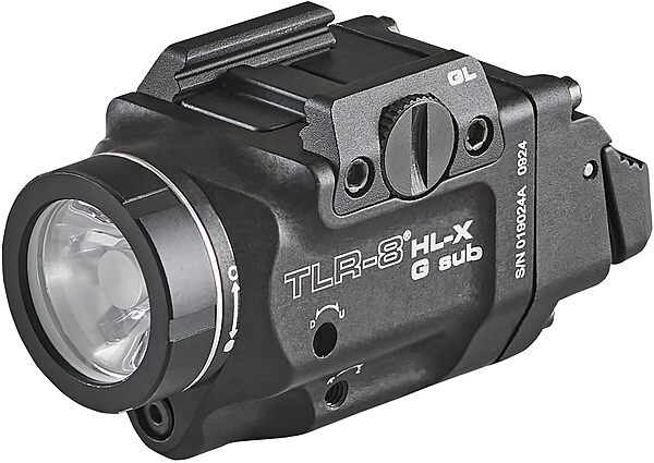 Streamlight 69476 TLR-8 HL-X G sub USB 1000-Lumen Weapon Rail-Mounted Rechargeable Tactical Flashlight with Integrated Green