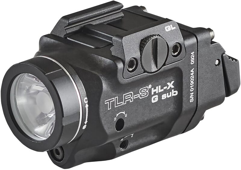 Streamlight 69476 TLR-8 HL-X G sub USB 1000-Lumen Weapon Rail-Mounted Rechargeable Tactical Flashlight with Integrated Green