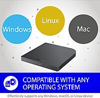 BUFFALO MediaStation 6X Portable Type-C USB 3.2 (Gen 1) Blu-ray Drive/External, Plays and Burns Blu-Rays, DVDs