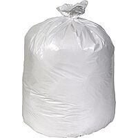 0.45 mil Linear Low Can Liners, 24" x 32", 12 - 16 Gallons, White, Pack Of 500