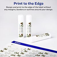Avery Glossy White Rectangle Labels, Sure Feed Technology, 1" x 1.5", Print-to-The-Edge, Permanent Adhesive, Laser/Inkjet Printable