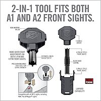 REAL AVID AR15 FRNT Sight ADJSTR PRO