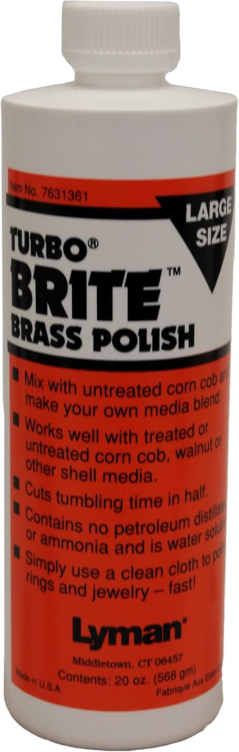 Lyman Reloading Turbo Brite Brass Polish (20-Ounce)