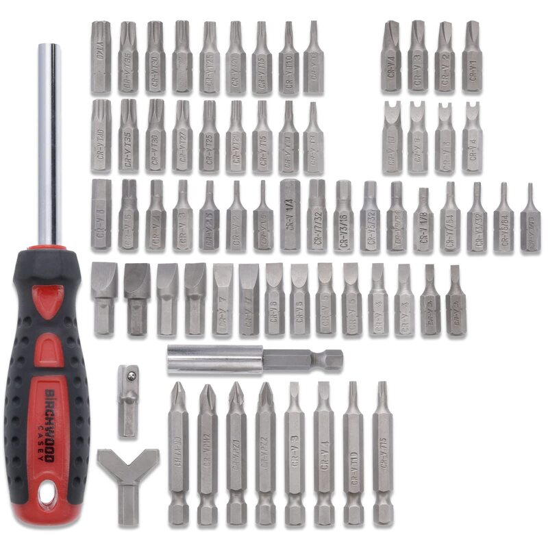 Birchwood Casey Master Screwdriver Kit | Durable Versatile Gunsmithing Wrench 84 Piece Tool Set | Case Included
