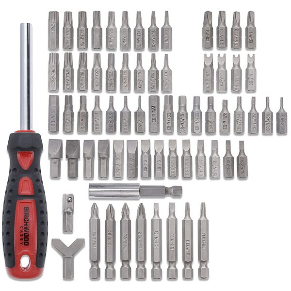 Birchwood Casey Master Screwdriver Kit | Durable Versatile Gunsmithing Wrench 84 Piece Tool Set | Case Included
