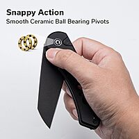 CIVIVI Pragma Prime Pocket Knife for EDC, 3.49" Wharncliffe Blade, Aluminum Handle, Reversible Clip