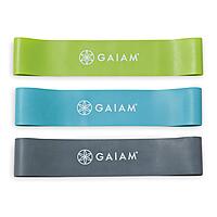 Gaiam Restore Mini Band Kit, Set of 3, Light, Medium, Heavy Lower Body Loop Resistance Bands for Legs and Booty Exercises & Workouts, 12" x 2" Bands Light Resistance
