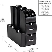 MIND READER Cup and Condiment Station Countertop Organizer