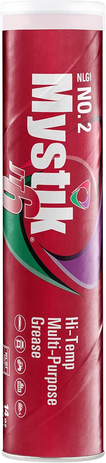 Mystik 665005002080 JT-6 Multi-Purpose Hi-Temp Grease Cartridge, 14 oz (Pack of 10) No Size Mystik 665005002032 Hi-Temp