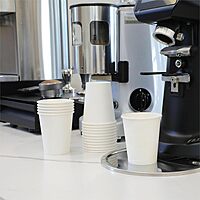 Genuine Joe GJO19045PK Polyurethane-Lined Single-Wall Disposable Hot Cup, 8-Ounce Capacity, White (Pack of 50)