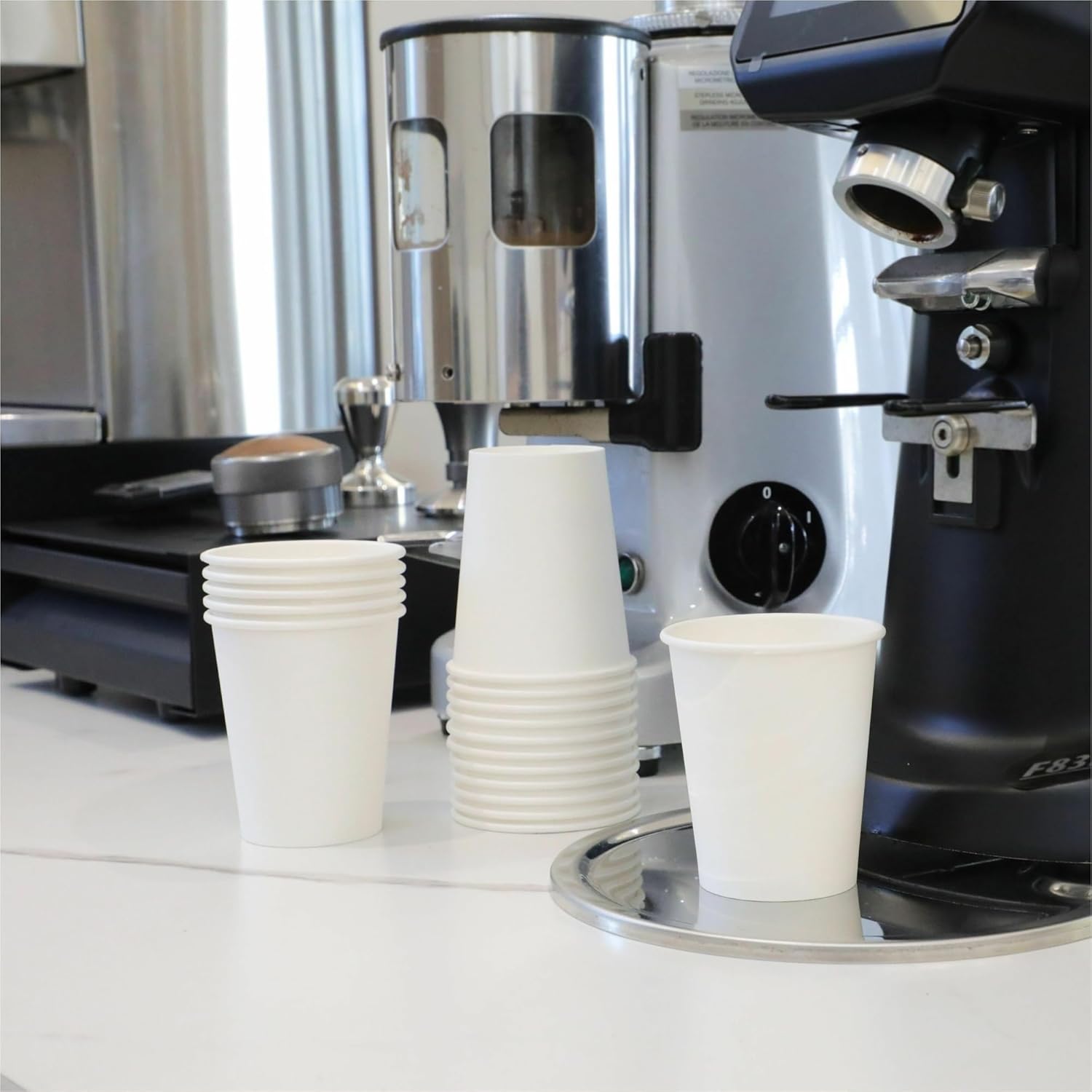 Genuine Joe GJO19045PK Polyurethane-Lined Single-Wall Disposable Hot Cup, 8-Ounce Capacity, White (Pack of 50)