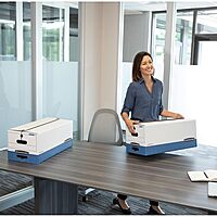 Bankers Box Liberty Heavy-Duty Storage Boxes, Letter, 12 Pack (00011)