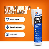 PERMATEX RTV Silicone Gasket Maker, Sensor-Safe Oil-Resistant