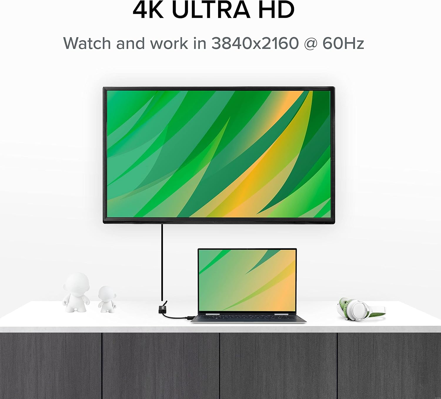 Plugable Active DisplayPort to HDMI Adapter, Uni-Directional, Driverless