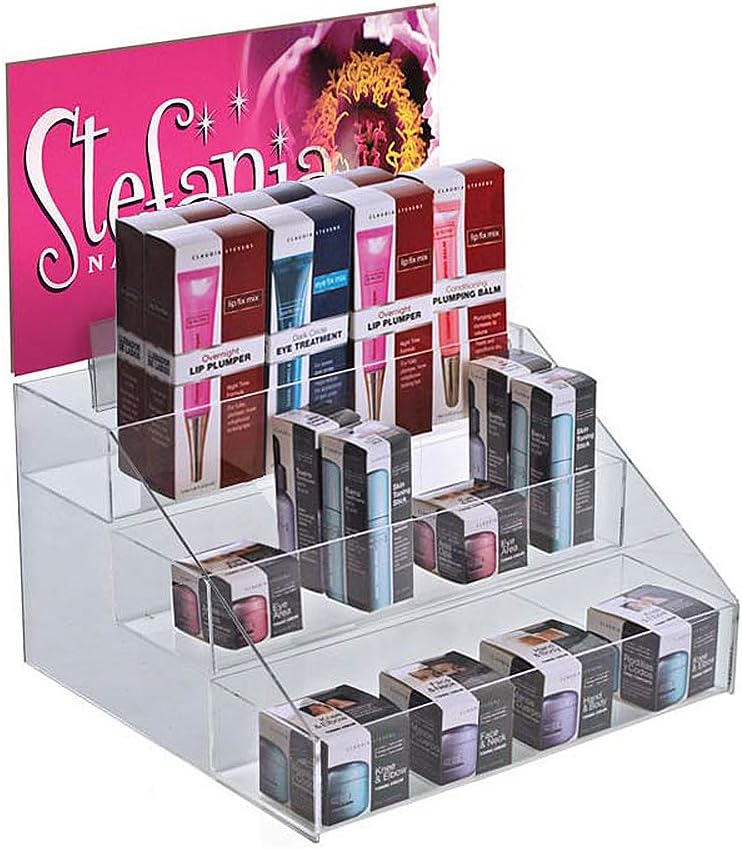 AZAR DISPLAYS 3-Tier Step Counter Display