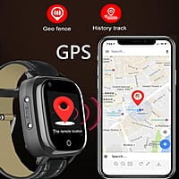 Reloj Inteligente con Detección Caídas para Personas Mayores,Reloj GPS Boton Llamada Emergencia,