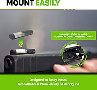 Meprolight Mepro FT Green Bullseye Front Sight - Fiber-Optic Day/Night Tritium Pistol Sight