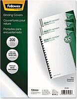 Fellowes Crystals Clear PVC Binding Covers, 8mil Letter, 200 Pack (5204303)